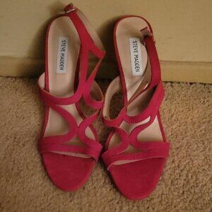 Steve Madden Red Strappy Heels